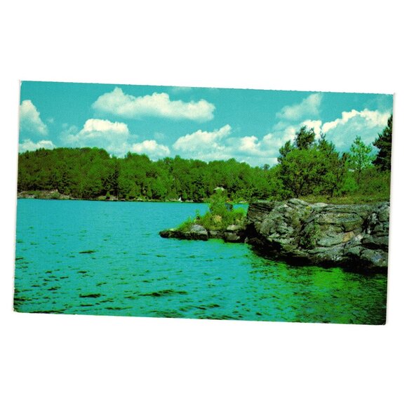 Greetings Hastings Ontario Canada Scenic Vintage Postcard Roadside Tourism Lake - Picture 1 of 2